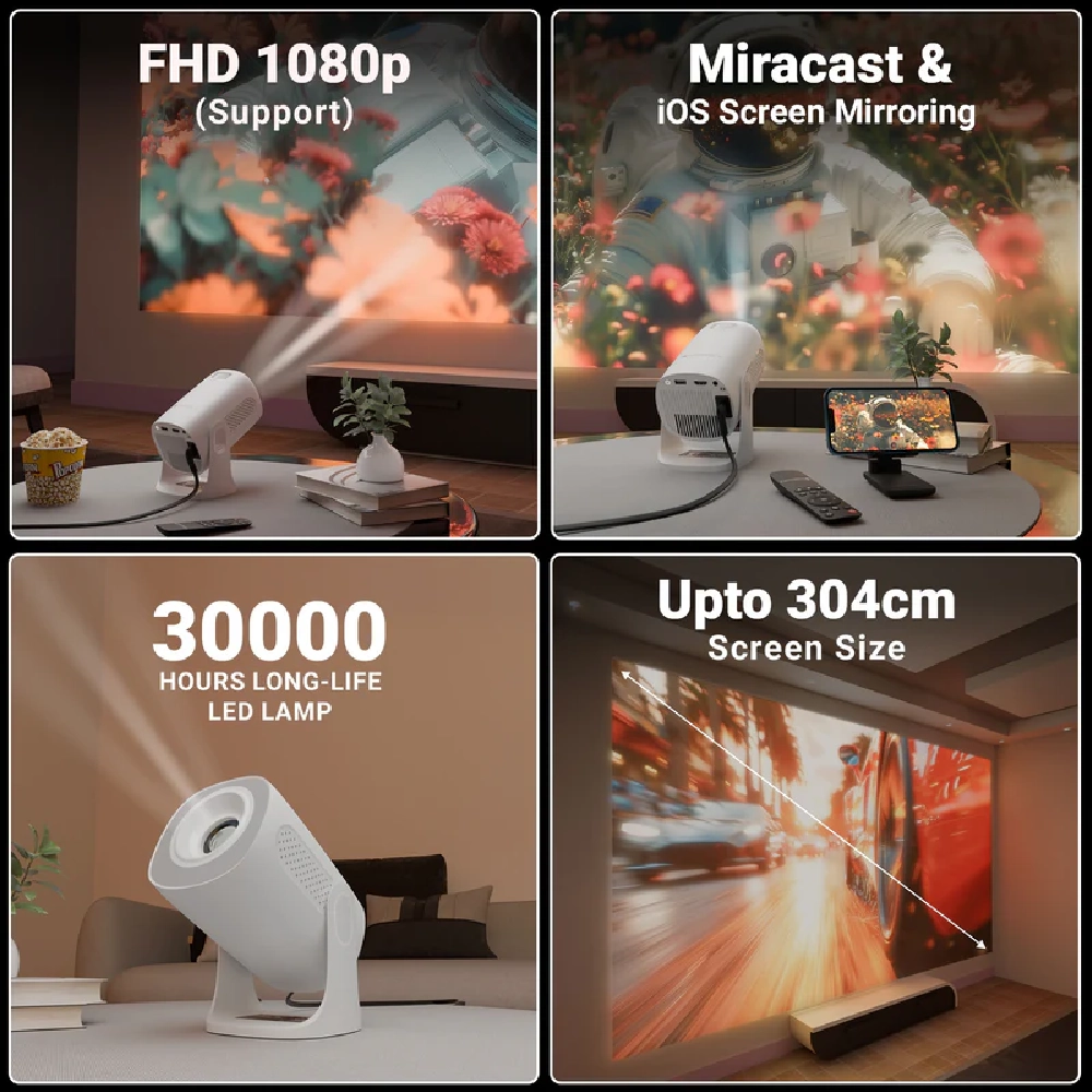ZEBRONICS PROJECTOR 4000 Lumens PixaPlay 72  USB | HDMI  (ZEB-MLP 8) view 5